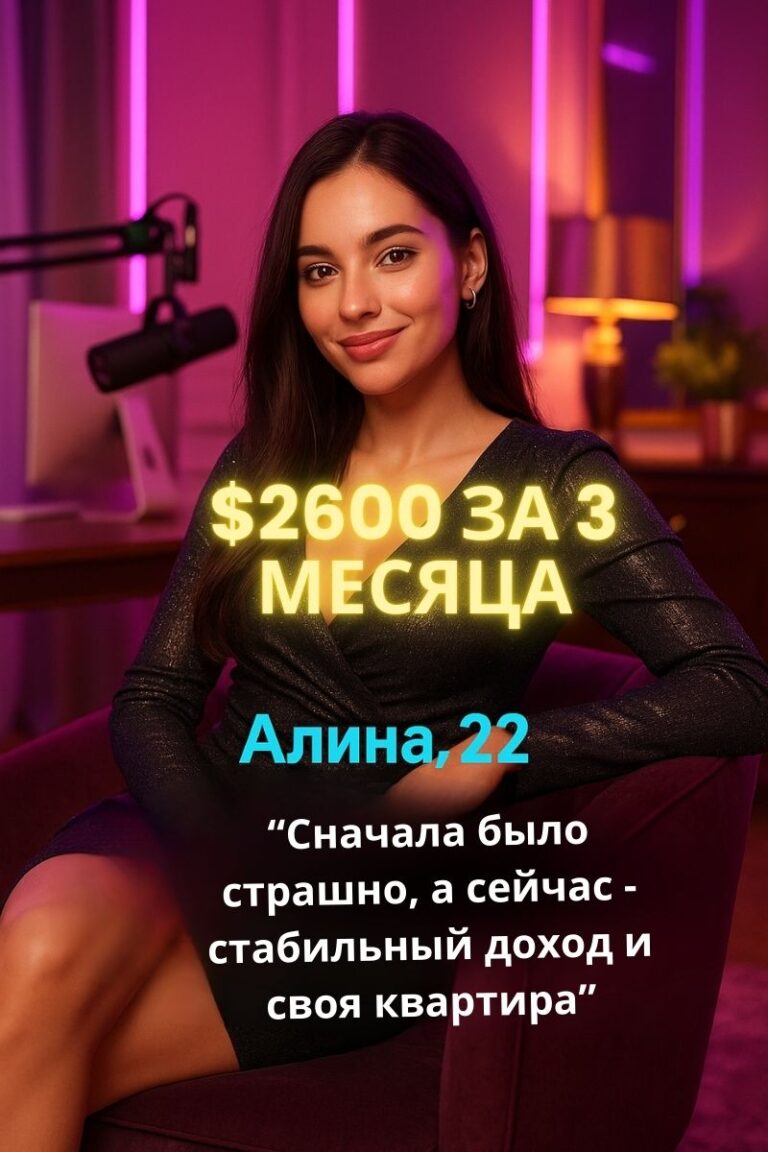 Улыбающаяся стримерша Galaxy в уютной атмосфере